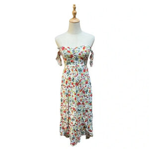 Lulu's Floral Off-Shoulder Maxi Dress